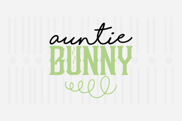 Auntie Bunny Easter SVG: Graphics for Crafts