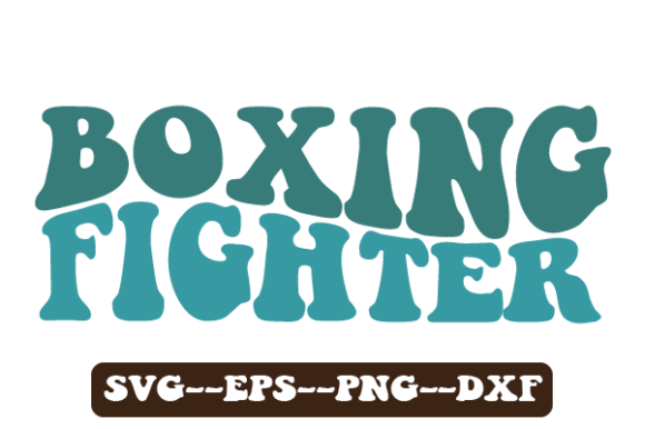 Boxing Fighter Wavy SVG Graphics for Crafts