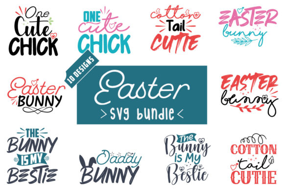 Easter SVG Bundle Vol.17: Graphics for Crafts & Content