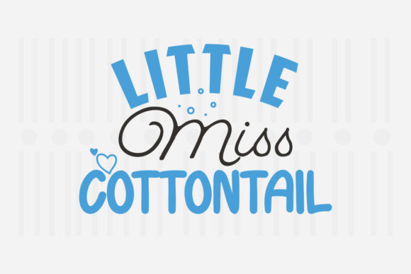 Little Miss Cottontail Easter SVG: Graphics for Crafts & Branding