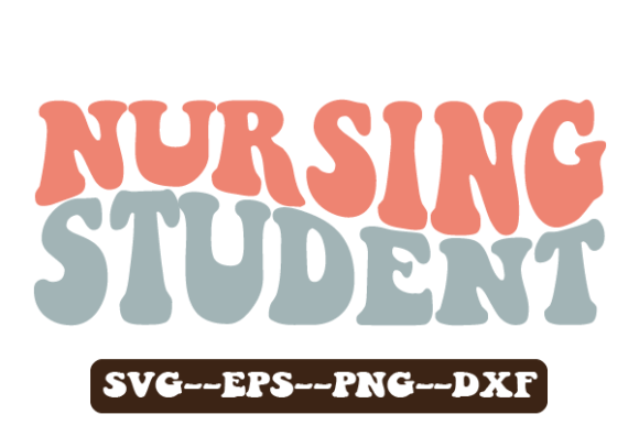 Nursing Studen Wavy SVG Graphics for Crafts