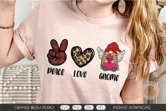 Peace Love Gnome SVG: Graphics for Crafts & Content
