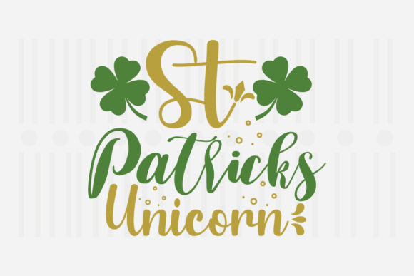 St. Patrick’s Unicorn SVG Graphics for Crafts